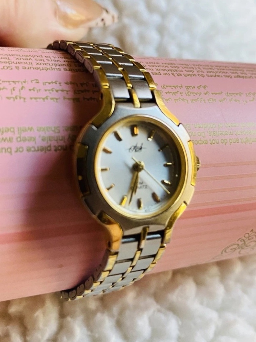 Vintage Attwood & Sawyer A&S Ladies Swiss Movt Quartz Cocktail 90’s PWS0906